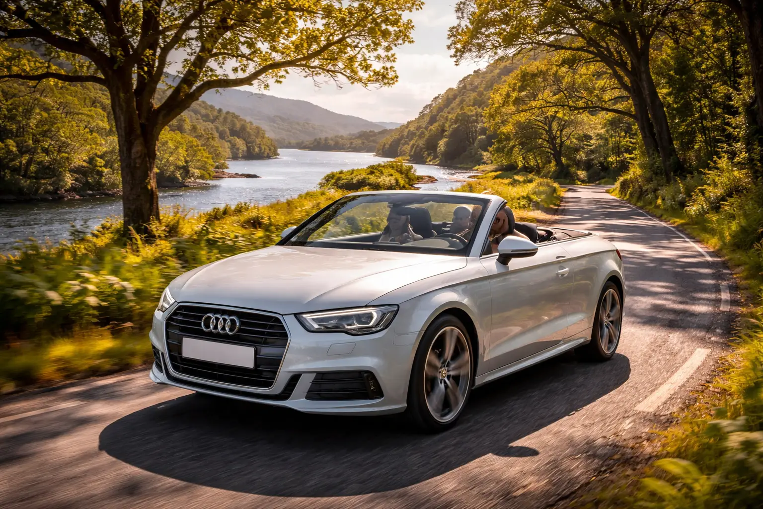 Cabrio für Küstenfahrten in Irland